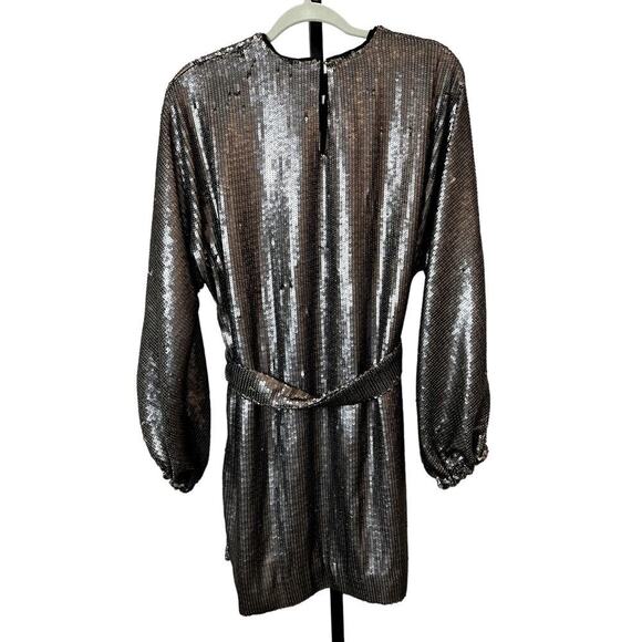 NWT Anine Bing Sequin Long Sleeve Shift Dress - Picture 6 of 7
